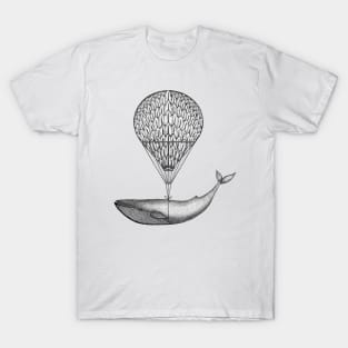 Flying Blue Whale T-Shirt